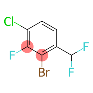2-Bromo-4-chloro-1-(difluoromethyl)-3-fluorobenzene