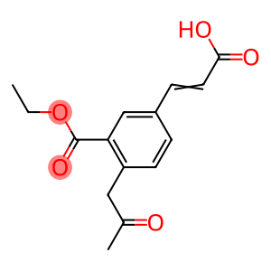 Ethyl 5-(2-carboxyvinyl)-2-(2-oxopropyl)benzoate