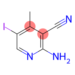 2-Amino-3-cyano-4-methyl-5-iodopyridine