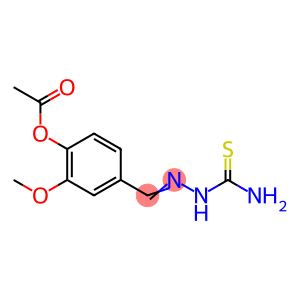 4-[2-(aminocarbonothioyl)carbonohydrazonoyl]-2-methoxyphenyl acetate