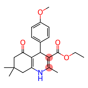 ethyl 4-(4-methoxyphenyl)-2,7,7-trimethyl-5-oxo-1,4,5,6,7,8-hexahydroquinoline-3-carboxylate