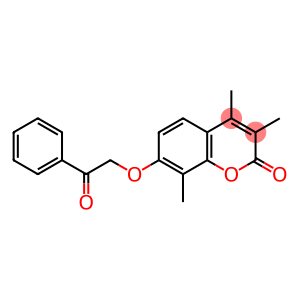 2H-1-Benzopyran-2-one, 3,4,8-trimethyl-7-(2-oxo-2-phenylethoxy)-