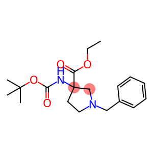 1-苄基-3-(BOC-氨基)吡咯烷-3-甲酸乙酯