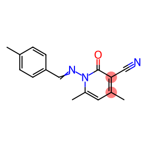 4,6-dimethyl-1-[(4-methylbenzylidene)amino]-2-oxo-1,2-dihydro-3-pyridinecarbonitrile