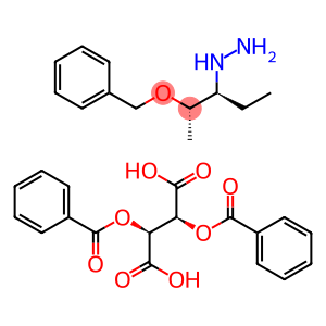 (S-(R',R'))-2,3-双(苯甲酰氧基)丁二酸和(S-(R',R'))-(1-乙基-2-(苯基甲氧基)丙基)肼的化合物