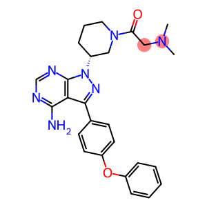 1-[(3R)-3-[4-Amino-3-(4-phenoxyphenyl)-1H-pyrazolo[3,4-d]pyrimidin-1-yl]-1-piperidinyl]-2-(dimethylamino)-ethanone