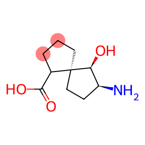 Spiro[4.4]nonane-1-carboxylic acid, 7-amino-6-hydroxy-, [5alpha(S*),6beta,7beta]- (9CI)