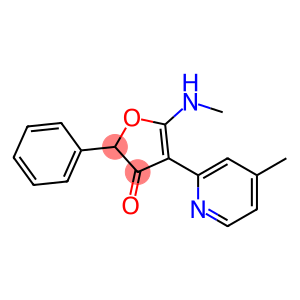 5-(methylamino)-4-(4-methylpyridin-2-yl)-2-phenylfuran-3-one