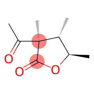 2(3H)-Furanone, 3-acetyldihydro-3,4,5-trimethyl-, (3alpha,4alpha,5beta)- (9CI)