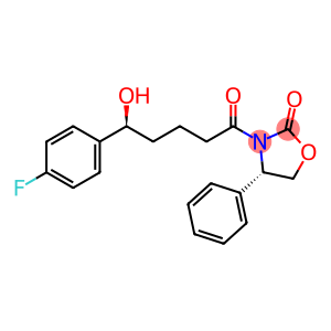 3-[(5S)-5-(4-fluorophenyl)-5-hydroxy-1-oxopentyl]-4-phenyl-, (4S)- 2-Oxazolidinone