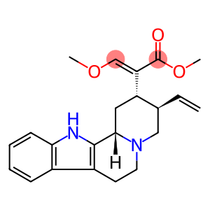 Indolo[2,3-a]quinolizine-2-aceticacid, 3-ethenyl-1,2,3,4,6,7,12,12b-octahydro-a-(methoxymethylene)-, methyl ester, (aE,2S,3R,12bS)-