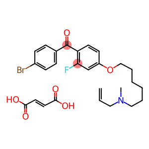 (4-((6-(烯丙基(甲基)氨基)己基)氧基)-2-氟苯基)(4-溴苯基)甲酮富马酸盐