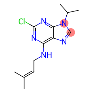 2-chloro-N-(3-methylbut-2-enyl)-9-propan-2-ylpurin-6-amine