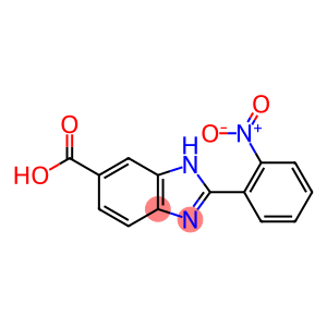 2-(2-nitrophenyl)-1H-1,3-benzodiazole-5-carboxylic acid