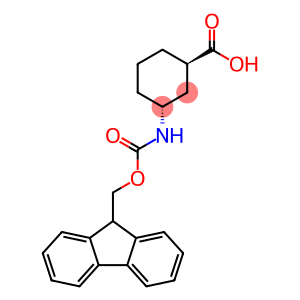 Cyclohexanecarboxylic acid, 3-[[(9H-fluoren-9-ylmethoxy)carbonyl]amino]-, (1R,3R)-