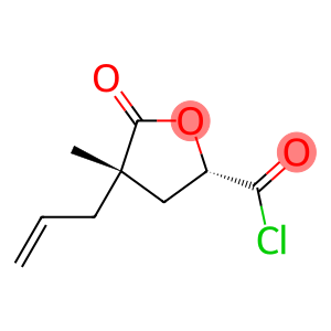 D-glycero-Pentonic acid, 5-chloro-2,3,5-trideoxy-2-methyl-5-oxo-2-(2-propenyl)-, gamma-lactone, (2S)- (9CI)