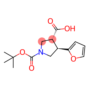 1,3-Pyrrolidinedicarboxylic acid, 4-(2-furanyl)-, 1-(1,1-dimethylethyl) ester, (3R,4R)-rel-