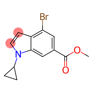 1H-Indole-6-carboxylic acid, 4-bromo-1-cyclopropyl-, methyl ester