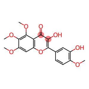 3-Hydroxy-2-(3-hydroxy-4-methoxyphenyl)-5,6,7-trimethoxy-4H-1-benzopyran-4-one