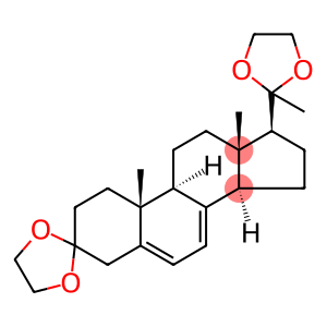 Pregna-5,7-diene-3,20-dione bis(ethylene acetal)