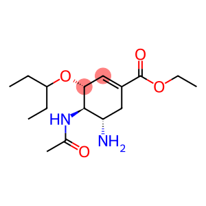 (3R,5S)-ethyl 4-acetamido-5-amino-3-(pentan-3-yloxy)cyclohex-1-enecarboxylate