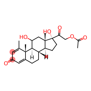 11β,21-Dihydroxy-6α-methylpregna-1,4,17(20)-trien-3-one 21-Acetate