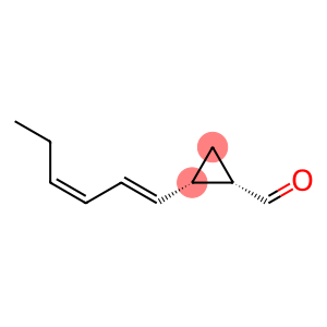 Cyclopropanecarboxaldehyde, 2-(1E,3Z)-1,3-hexadien-1-yl-, (1S,2S)-