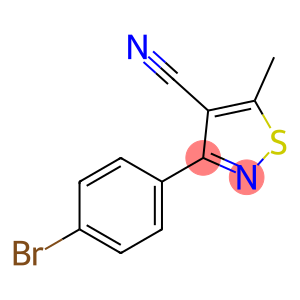 4-Isothiazolecarbonitrile, 3-(4-bromophenyl)-5-methyl-