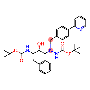 1-[4-(Pyridin-2-yl)phenyl]-5(S)-2,5-bis[(tert-butyloxycarbonyl)-amino]-4(S)-hydroxyl-6-phenyl-2-azahexane