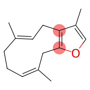 Cyclodeca[b]furan, 4,7,8,11-tetrahydro-3,6,10-trimethyl-, (5E,9Z)-