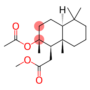 (1R,4aα)-Decahydro-2α-(acetyloxy)-2,5,5,8aβ-tetramethyl-1β-naphthaleneacetic acid methyl ester