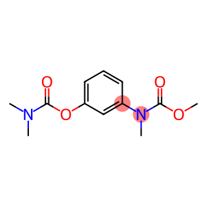 Carbanilic acid, m-hydroxy-N-methyl-, methyl ester, dimethylcarbamate (ester)