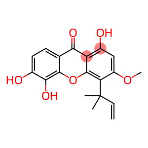 4-(1,1-Dimethyl-2-propenyl)-1,5,6-trihydroxy-3-methoxy-9H-xanthen-9-one