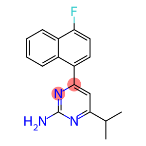 4-(4-氟-1-萘)-6-(1-甲基乙基)-2-嘧啶胺盐酸盐