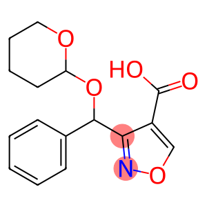 3-[Phenyl[(2-tetrahydropyranyl)oxy]methyl]isoxazole-4-carboxylic Acid