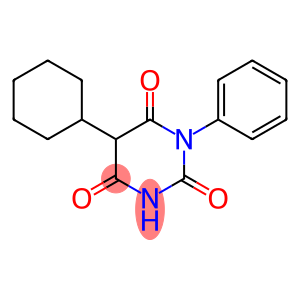 2,4,6(1H,3H,5H)-Pyrimidinetrione, 5-cyclohexyl-1-phenyl-