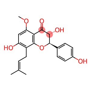(2R,3R)-3,7-dihydroxy-2-(4-hydroxyphenyl)-5-methoxy-8-(3-methylbut-2-enyl)-2,3-dihydrochromen-4-one
