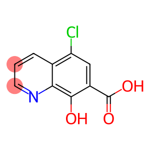 7-Quinolinecarboxylicacid,5-chloro-8-hydroxy-(9CI)