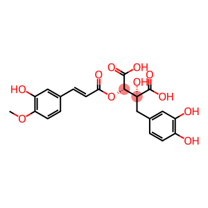 Butanedioic acid, 2-[(3,4-dihydroxyphenyl)methyl]-2-hydroxy-3-[[(2E)-3-(3-hydroxy-4-methoxyphenyl)-1-oxo-2-propen-1-yl]oxy]-, (2R,3S)-