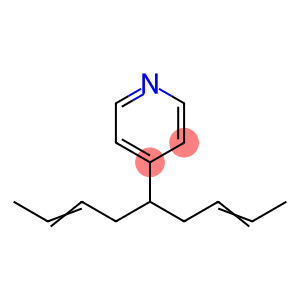 4-[1-(but-2-enyl)pent-3-enyl]pyridine