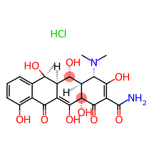 10,12,12a-hexahydroxy-6-methyl-1,11-dioxo-monohydrochloride