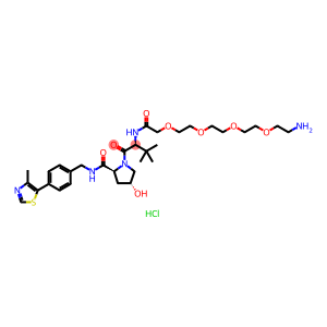(S,R,S)-AHPC-PEG4-NH2 hydrochloride (VHL Ligand-Linker Conjugates 4 hydrochloride