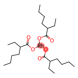 Hexanoic acid, 2-ethyl-, rhodium(3+) salt