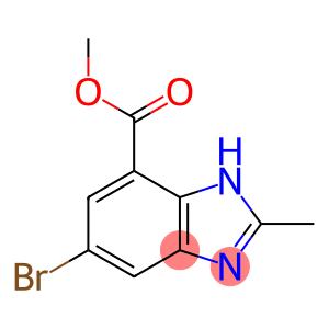 methyl 6-bromo-2-methyl-1H-benzo[d]imidazole-4-carboxylate
