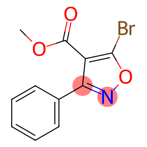 4-Isoxazolecarboxylic acid, 5-bromo-3-phenyl-, methyl ester