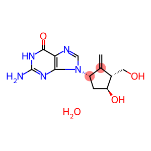 2-Amino-1,9-dihydro-9-[(1S,3R,4S)-4-hydroxy-3-(hydroxymethyl)-2-methylenecyclopentyl]-6H-purin-6-one monohydrate