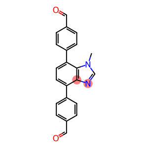 Benzaldehyde, 4-[4-(4-formylphenyl)-1-methyl-1H-benzimidazol-7-yl]-