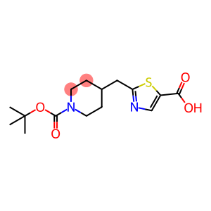 2-[[1-[(2-methylpropan-2-yl)oxy-oxomethyl]-4-piperidinyl]methyl]-5-thiazolecarboxylic acid