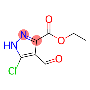 1H-Pyrazole-3-carboxylic acid, 5-chloro-4-formyl-, ethyl ester