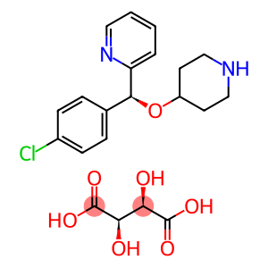 2-[(S)-(4-氯苯基)(4-哌啶基氧基)甲基]吡啶(2R,3R)-2,3-二羟基丁二酸盐